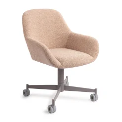 Jesper Home Beige Eetkamerstoelen|Eetkamerstoelen Met Armleuning|Eetkamerstoel Kushi Caster Grey