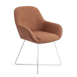 Jesper Home Beige Eetkamerstoelen|Eetkamerstoelen Met Armleuning|Eetkamerstoel Kushi Cross White