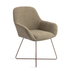 Jesper Home Beige Eetkamerstoelen|Eetkamerstoelen Met Armleuning|Eetkamerstoel Kushi Cross Rose