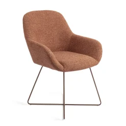 Jesper Home Beige Eetkamerstoelen|Eetkamerstoelen Met Armleuning|Eetkamerstoel Kushi Cross Rose