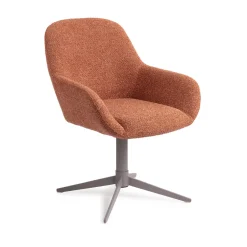 Jesper Home Beige Eetkamerstoelen|Draaibare Eetkamerstoelen|Eetkamerstoel Kushi Quad Grey