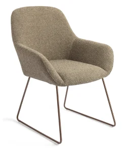 Jesper Home Beige Eetkamerstoelen|Eetkamerstoelen Met Armleuning|Eetkamerstoel Kushi Slide Rose