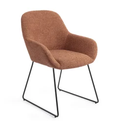 Jesper Home Eetkamerstoelen Met Armleuning|Beige Eetkamerstoelen|Eetkamerstoel Kushi Slide Black