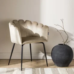 Nohr Eetkamerstoelen Velvet / Fluweel|Eetkamerstoelen Met Armleuning|Eetkamerstoel Kyrstle Met armleuning, Velvet