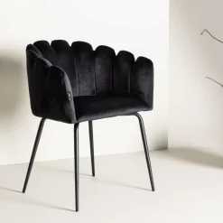 Nohr Eetkamerstoelen Velvet / Fluweel|Eetkamerstoelen Met Armleuning|Eetkamerstoel Kyrstle Met armleuning, Velvet