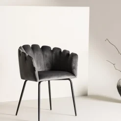 Nohr Eetkamerstoelen Velvet / Fluweel|Eetkamerstoelen Met Armleuning|Eetkamerstoel Kyrstle Met armleuning, Velvet