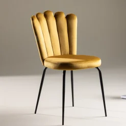 Nohr Eetkamerstoelen Velvet / Fluweel|Eetkamerstoelen Zonder Armleuning|Eetkamerstoel Kyrstle Velvet