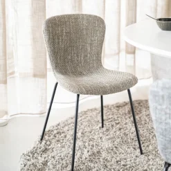 By-Boo Eetkamerstoelen Zonder Armleuning|Eetkamerstoel Lass Bruin