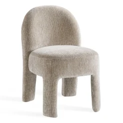 Jesper Home Chenille Eetkamerstoelen|Beige Eetkamerstoelen|Eetkamerstoel Launo Chenille
