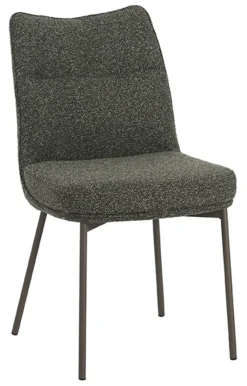 LABEL51 Eetkamerstoelen Bouclé / Teddy|Eetkamerstoelen Zonder Armleuning|Eetkamerstoel Lennon Bouclé