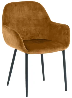 Artistiq Living Eetkamerstoelen Velvet / Fluweel|Eetkamerstoelen Met Armleuning|Eetkamerstoel Linna Velvet