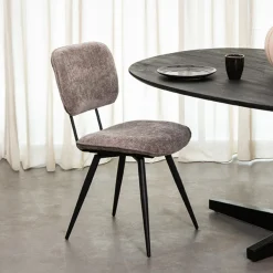 LABEL51 Eetkamerstoelen Zonder Armleuning|Eetkamerstoel Liva Elite stof