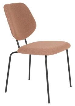 ZILT Beige Eetkamerstoelen|Eetkamerstoelen Bouclé / Teddy|Eetkamerstoel Lora Bouclé