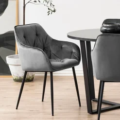 Bendt Eetkamerstoelen Velvet / Fluweel|Eetkamerstoelen Met Armleuning|Eetkamerstoel Loren Velvet