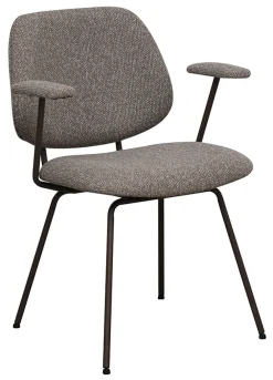LABEL51 Eetkamerstoelen Bouclé / Teddy|Eetkamerstoelen Met Armleuning|Eetkamerstoel Loreto Bouclé