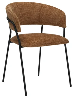 LABEL51 Eetkamerstoelen Met Armleuning|Eetkamerstoel Luuk Elite stof