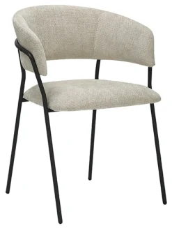 LABEL51 Eetkamerstoelen Met Armleuning|Eetkamerstoel Luuk Elite stof