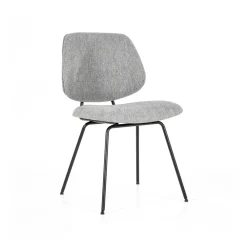 Eleonora Beige Eetkamerstoelen|Eetkamerstoelen Zonder Armleuning|Eetkamerstoel Lynn