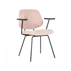Eleonora Eetkamerstoelen Met Armleuning|Beige Eetkamerstoelen|Eetkamerstoel Lynn met armleuning