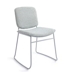 Jesper Home Beige Eetkamerstoelen|Eetkamerstoelen Bouclé / Teddy|Eetkamerstoel Makio Bouclé