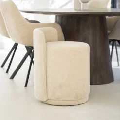 By-Boo Beige Eetkamerstoelen|Draaibare Eetkamerstoelen|Eetkamerstoel Marque