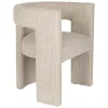 Dutchbone Beige Eetkamerstoelen|Eetkamerstoelen Met Armleuning|Eetkamerstoel Medina Geweven stof, kleur Beige