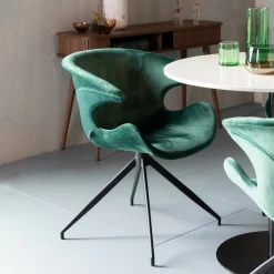 Zuiver Eetkamerstoelen Velvet / Fluweel|Eetkamerstoelen Met Armleuning|Eetkamerstoel Mia Velvet