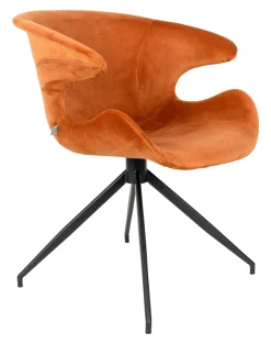 Zuiver Eetkamerstoelen Velvet / Fluweel|Eetkamerstoelen Met Armleuning|Eetkamerstoel Mia Velvet