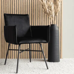 Nohr Eetkamerstoelen Velvet / Fluweel|Eetkamerstoelen Met Armleuning|Eetkamerstoel Mikella Velvet