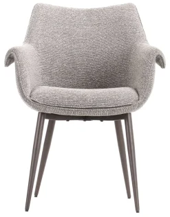 LABEL51 Eetkamerstoelen Bouclé / Teddy|Eetkamerstoelen Met Armleuning|Eetkamerstoel Mirai Bouclé