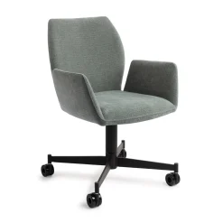 Jesper Home Beige Eetkamerstoelen|Eetkamerstoelen Met Armleuning|Eetkamerstoel Misaki Caster Black