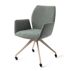 Jesper Home Beige Eetkamerstoelen|Eetkamerstoelen Met Armleuning|Eetkamerstoel Misaki Glide Beige