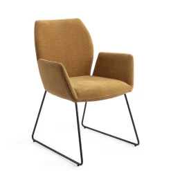 Jesper Home Beige Eetkamerstoelen|Eetkamerstoelen Met Armleuning|Eetkamerstoel Misaki Slide Black