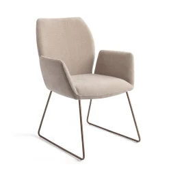 Jesper Home Beige Eetkamerstoelen|Eetkamerstoelen Met Armleuning|Eetkamerstoel Misaki Slide Rose