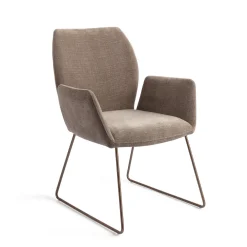 Jesper Home Beige Eetkamerstoelen|Eetkamerstoelen Met Armleuning|Eetkamerstoel Misaki Slide Rose