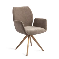 Jesper Home Draaibare Eetkamerstoelen|Eetkamerstoelen Met Armleuning|Eetkamerstoel Misaki Turn Rose, Draaibaar