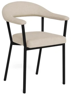 Bendt Chenille Eetkamerstoelen|Beige Eetkamerstoelen|Eetkamerstoel Miyoshi Chenille, kleur Zand Bruin