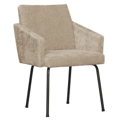 WOOOD Chenille Eetkamerstoelen|Beige Eetkamerstoelen|Eetkamerstoel Mount Chenille