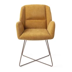 Jesper Home Eetkamerstoelen Met Armleuning|Beige Eetkamerstoelen|Eetkamerstoel Myoko Cross Rose