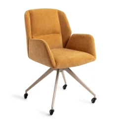 Jesper Home Eetkamerstoelen Met Armleuning|Eetkamerstoel Myoko Glide Beige