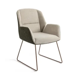 Jesper Home Beige Eetkamerstoelen|Eetkamerstoelen Met Armleuning|Eetkamerstoel Myoko Slide Rose