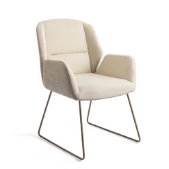 Jesper Home Beige Eetkamerstoelen|Eetkamerstoelen Met Armleuning|Eetkamerstoel Myoko Slide Rose