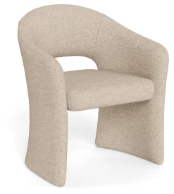 Bendt Eetkamerstoelen Met Armleuning|Eetkamerstoelen Bouclé / Teddy|Eetkamerstoel Nesha Bouclé