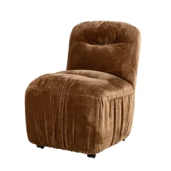 By-Boo Chenille Eetkamerstoelen|Eetkamerstoelen Zonder Armleuning|Eetkamerstoel Nook Chenille