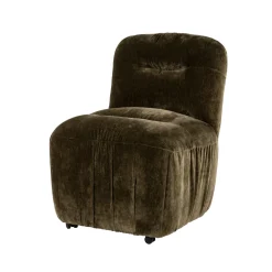 By-Boo Chenille Eetkamerstoelen|Eetkamerstoelen Zonder Armleuning|Eetkamerstoel Nook Chenille