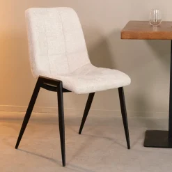 LABEL51 Eetkamerstoelen Zonder Armleuning|Eetkamerstoel Noor Elite stof