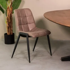 LABEL51 Eetkamerstoelen Zonder Armleuning|Eetkamerstoel Noor Micro Suede