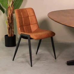 LABEL51 Eetkamerstoelen Zonder Armleuning|Eetkamerstoel Noor Micro Suede