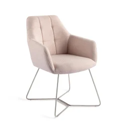 Jesper Home Eetkamerstoelen Met Armleuning|Eetkamerstoel Noto Beehive Steel