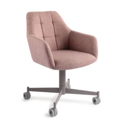 Jesper Home Beige Eetkamerstoelen|Eetkamerstoelen Met Armleuning|Eetkamerstoel Noto Caster Grey